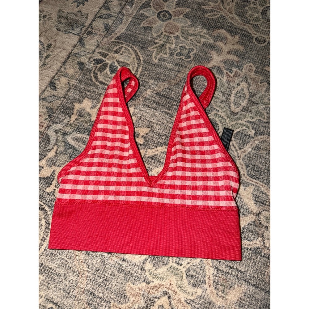 Out From Under Urban Outfitters Red Gingham Bralette Top Tank Top Cropped